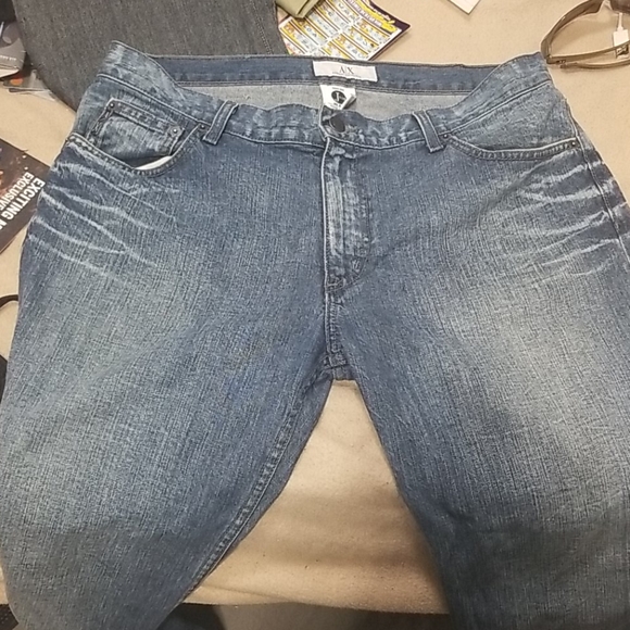 33x32 ARMANI EXCHANGE BLUE JEANS - Picture 2 of 3